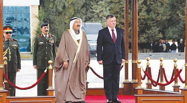 قمة كويتية ـ أردنية تبحث عملية السلام والأزمة السورية