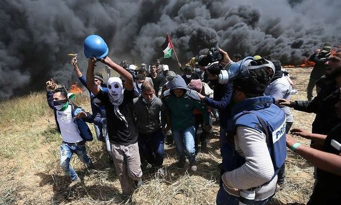 إصابة 8 فلسطينيين برصاص الجيش الإسرائيلي شرق مدينة غزة ومخيم البريج